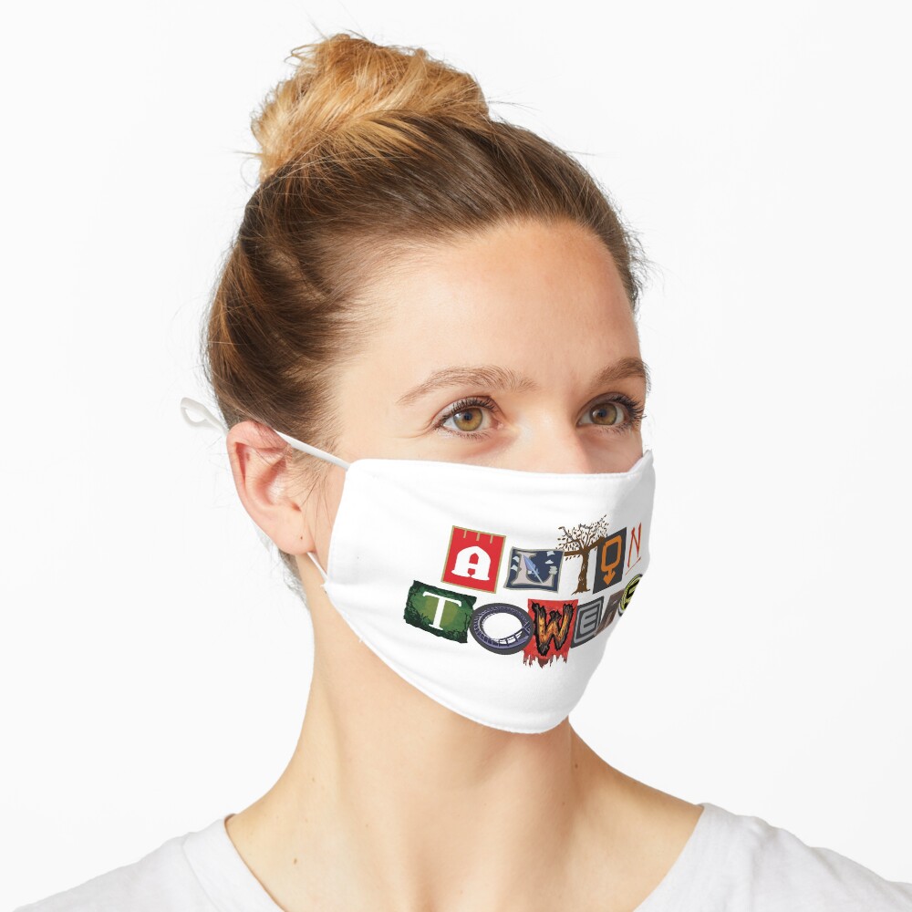Alton Towers Collage Design Mask