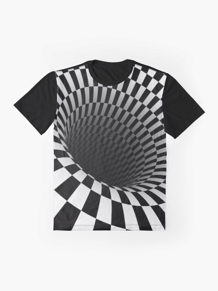 Black And White Optical Illusion T Shirt By Philippe Redbubble