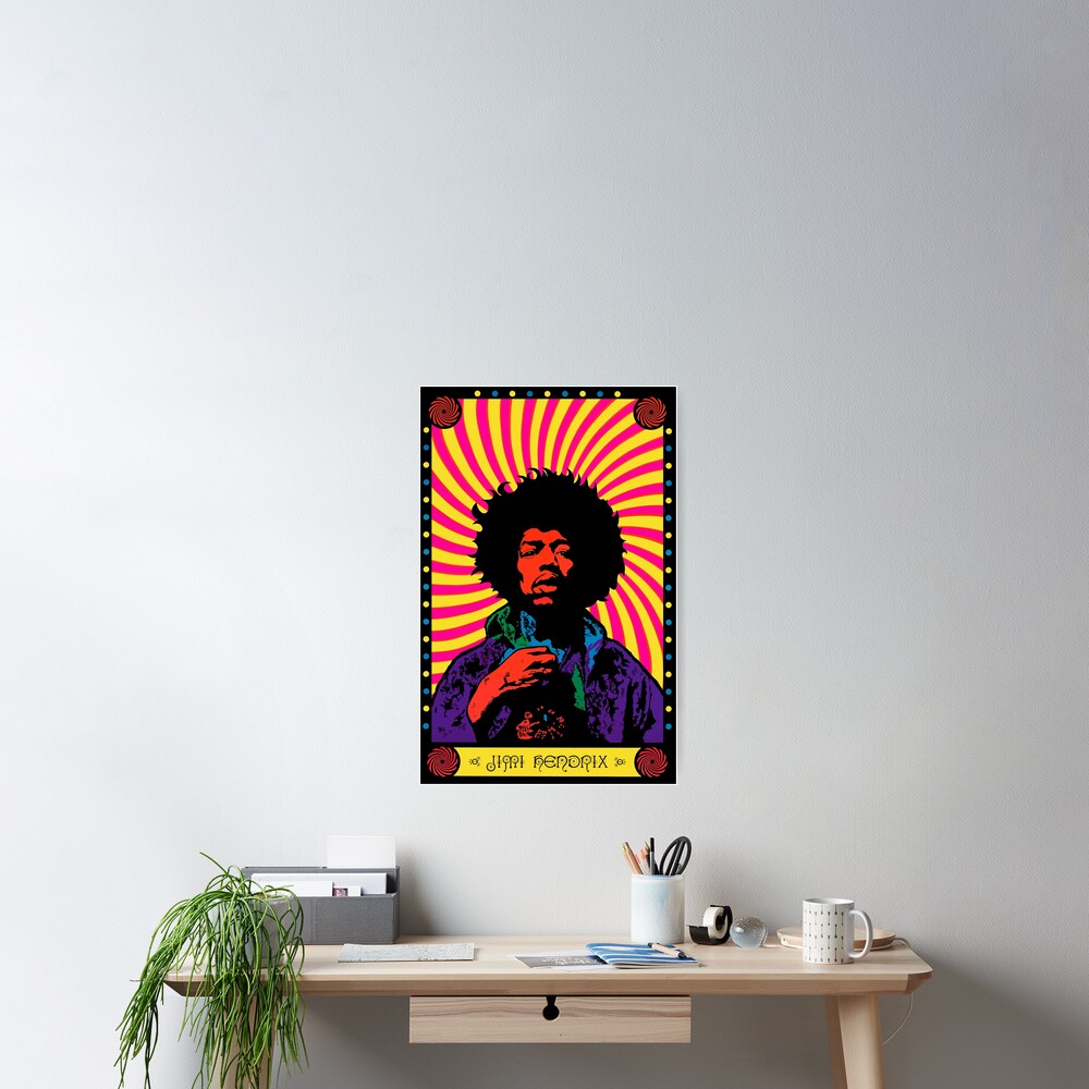 Psychedelic Jimi (HD) Poster