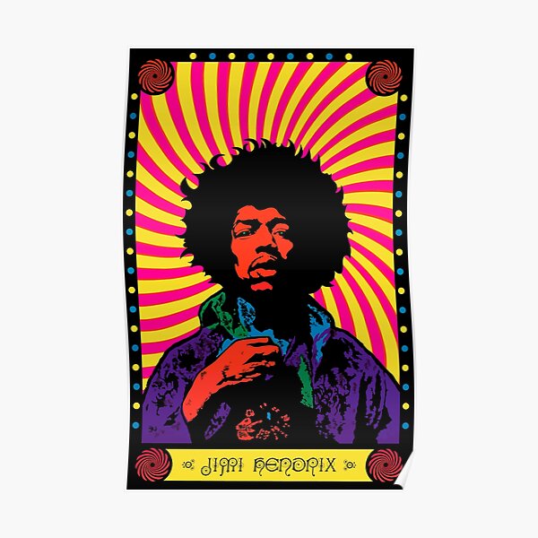 Psychedelic Jimi (HD) Poster