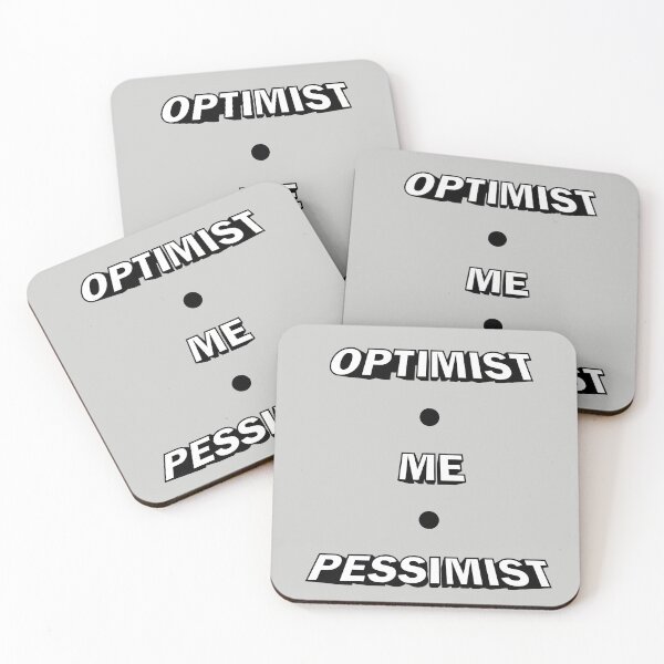 Item preview, Optimist, Pessimist designed and sold by MonkeyBusinessC.