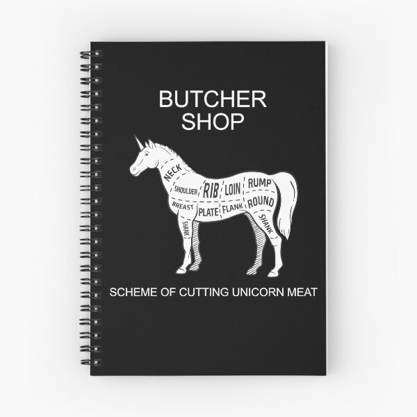 Item preview, The butchers guide - unicorn designed and sold by ValentinaHramov.