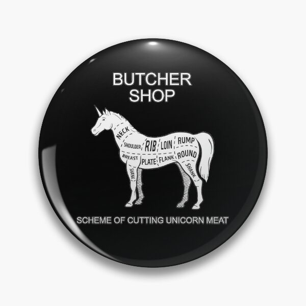 Item preview, The butchers guide - unicorn designed and sold by ValentinaHramov.