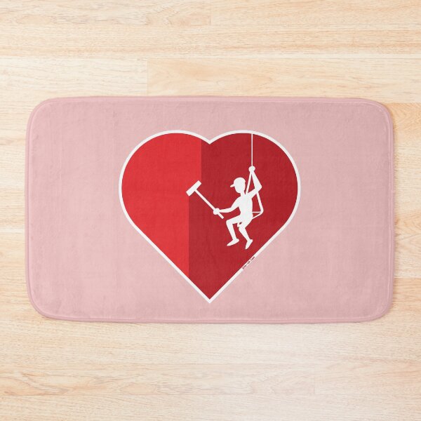 Item preview, Heart cleaning by a professional window cleaner designed and sold by Zoo-co.