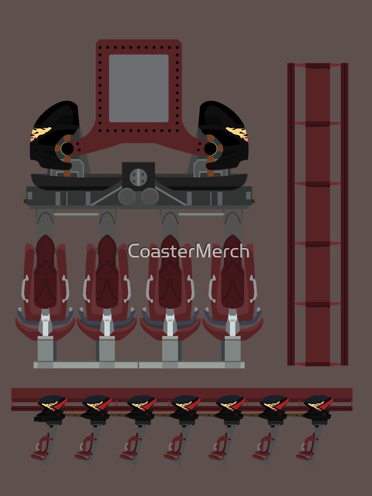 Nemesis Inferno Coaster Train Design by CoasterMerch