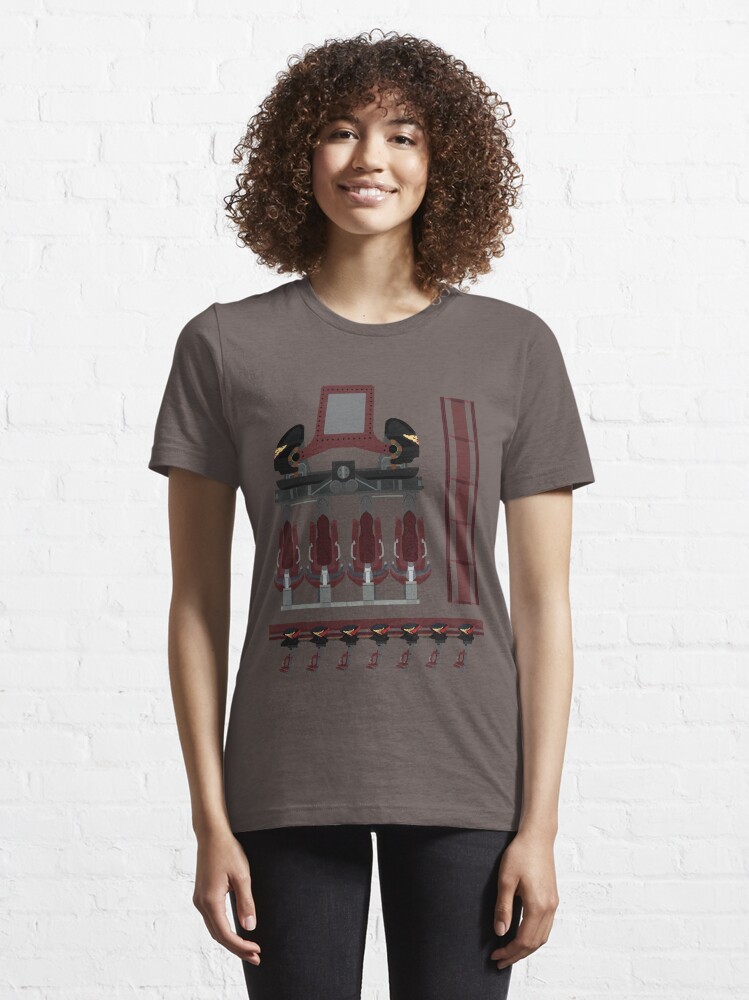 Alternate view of Nemesis Inferno Coaster Train Design Essential T-Shirt