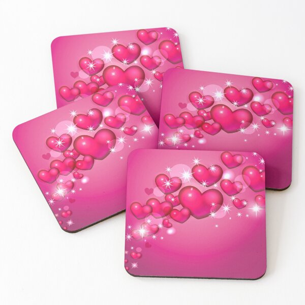 Item preview, Sparkling little pink hearts designed and sold by philippe souvy.
