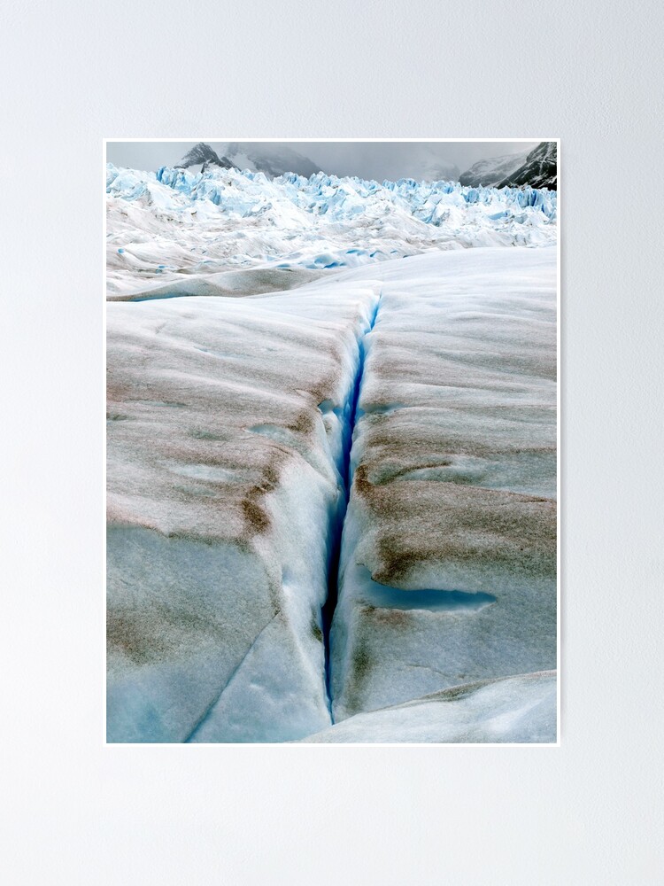 Crevasse Glaciar Perito Moreno Patagonia Argentina Poster By Geophotographic Redbubble