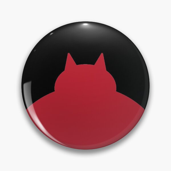 Fat Red Cat Pin