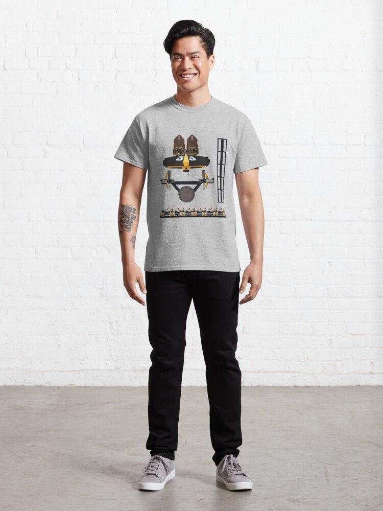 Alternate view of Steel Curtain Coaster Train Design - Kennywood Classic T-Shirt