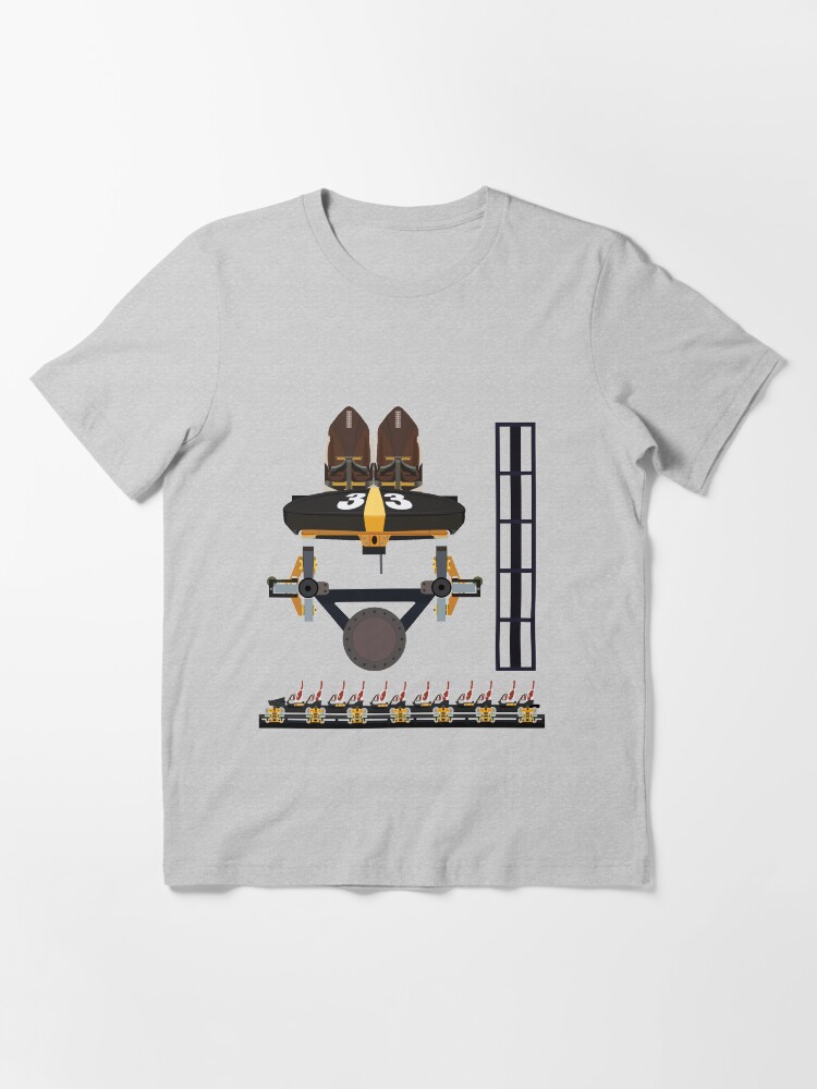 Alternate view of Steel Curtain Coaster Train Design - Kennywood Essential T-Shirt