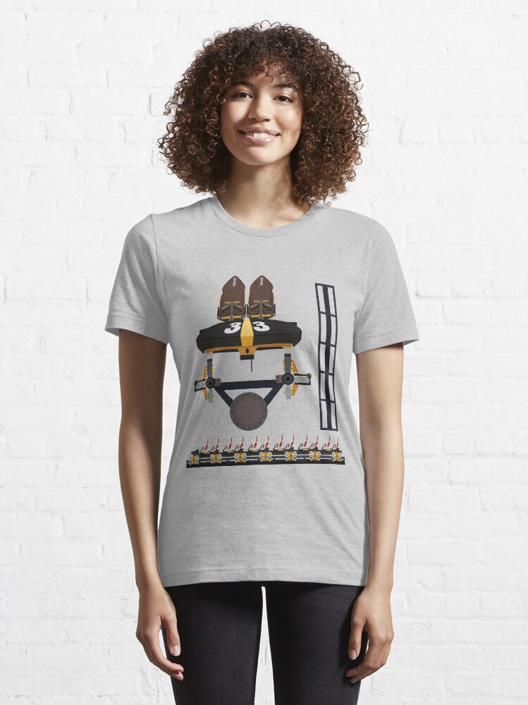 Alternate view of Steel Curtain Coaster Train Design - Kennywood Essential T-Shirt