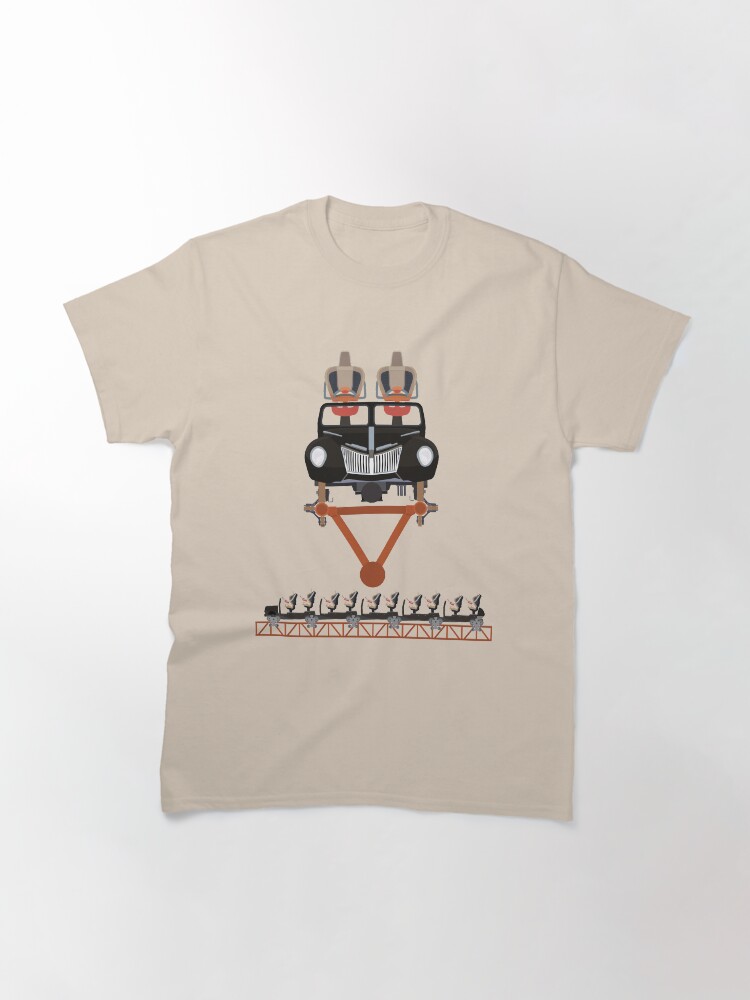 Alternate view of Copperhead Strike Coaster Train Design Classic T-Shirt