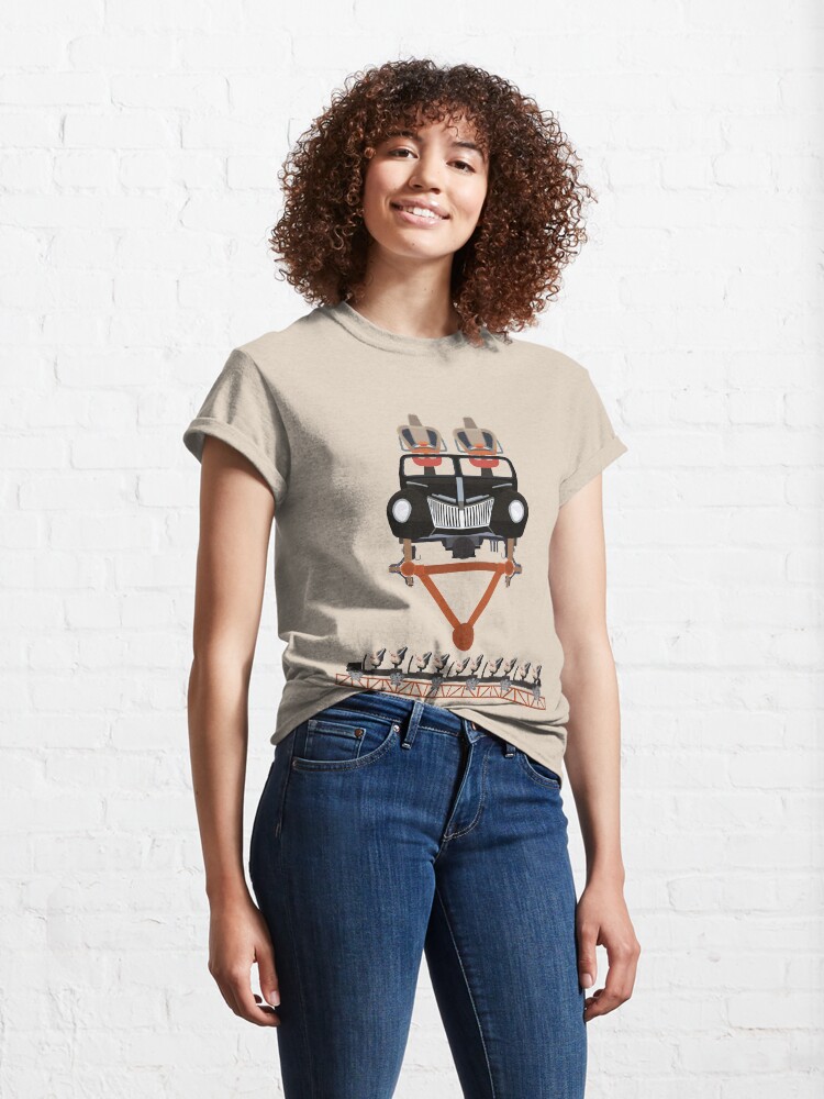Alternate view of Copperhead Strike Coaster Train Design Classic T-Shirt