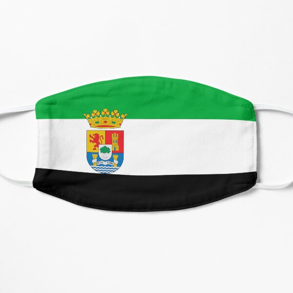 Regalos, pegatinas y productos de la bandera de Extremadura - Nombrados Mascarilla plana