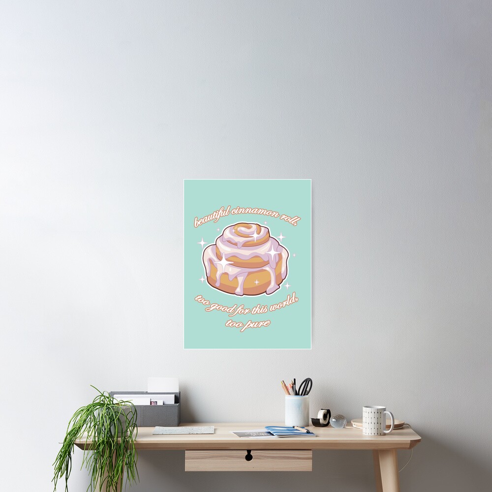 cinnamon roll too good too pure Sticker for Sale by Jeremyblog