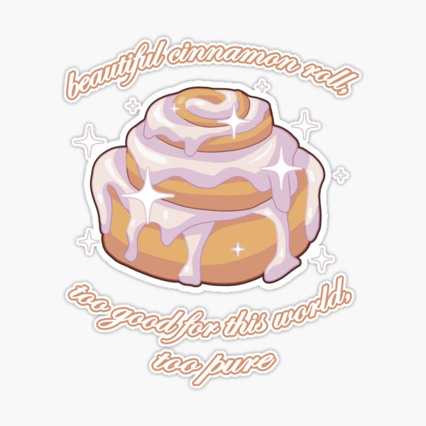 Cinnamon Roll Sticker for Sale by SkiSwim