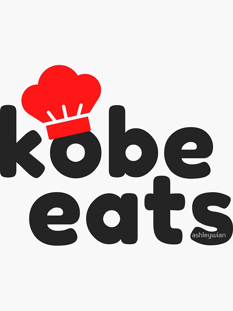 Thumbnail 3 of 3, Sticker, Kobe Eats - Original designed and sold by ashleywian.