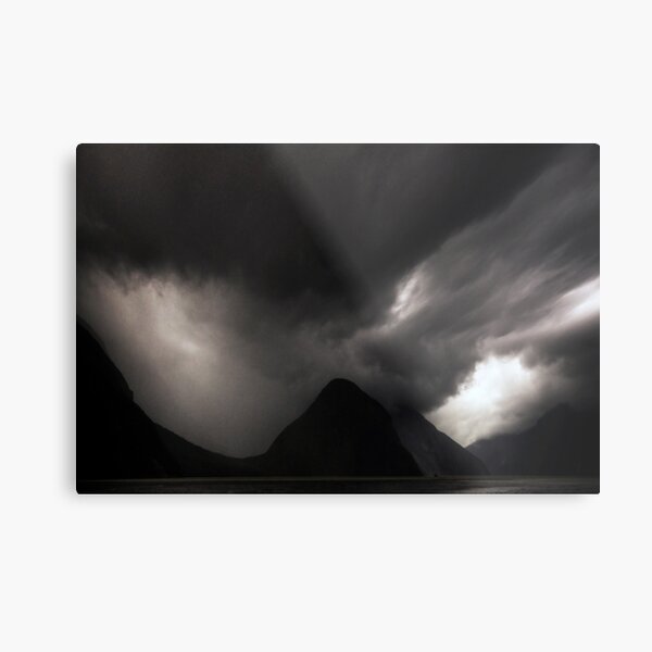 The Dark Side of Milford Sound Metal Print