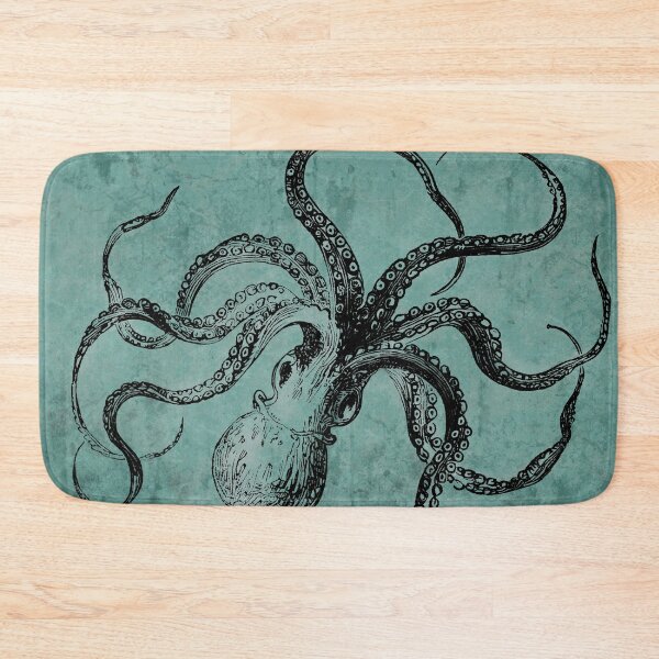 Vintage Octopus  Bath Mat