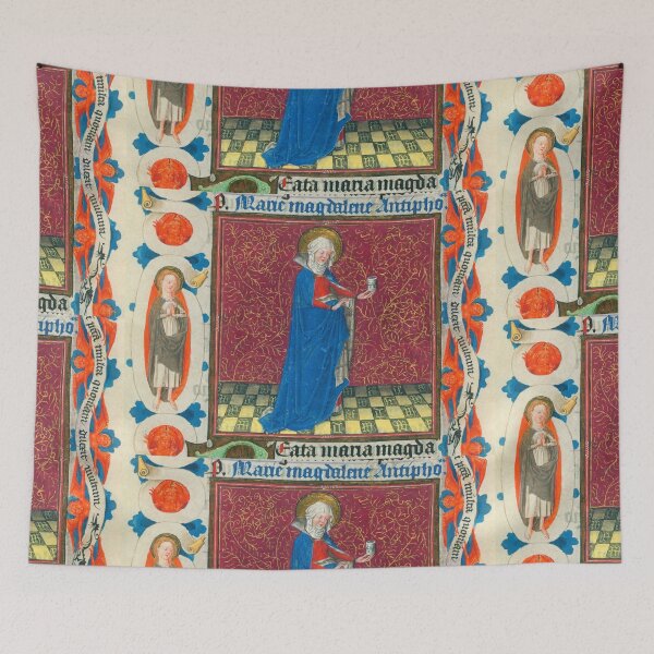 Aperçu de l'œuvre Portrait of a female saint Medieval design créée et vendue par Vintage Designs +.