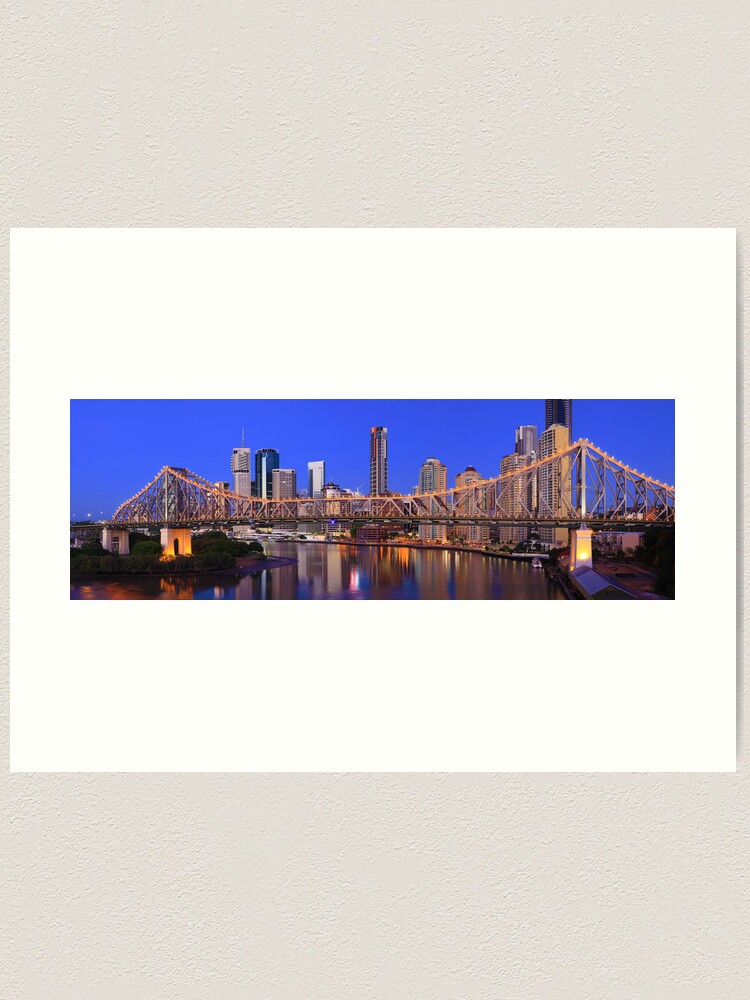Alternate view of Story Bridge, Brisbane, Queensland, Australia Art Print