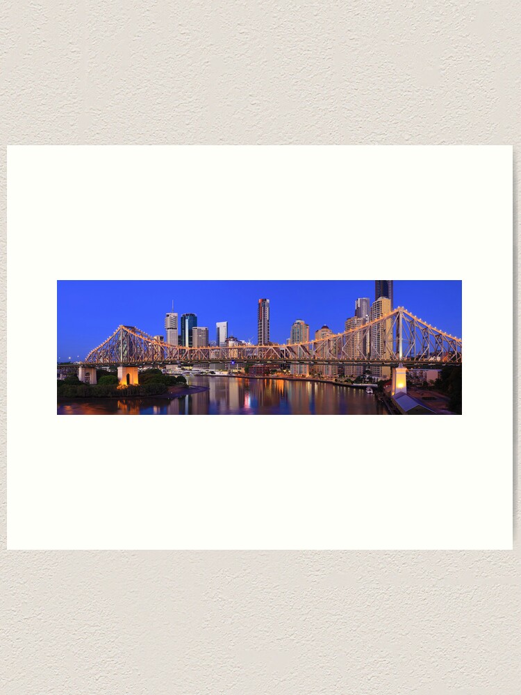 Alternate view of Story Bridge, Brisbane, Queensland, Australia Art Print