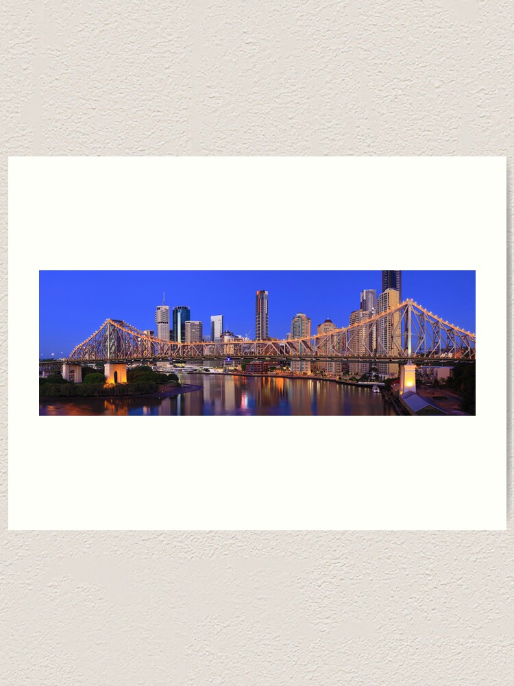 Alternate view of Story Bridge, Brisbane, Queensland, Australia Art Print