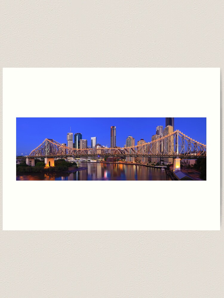 Alternate view of Story Bridge, Brisbane, Queensland, Australia Art Print