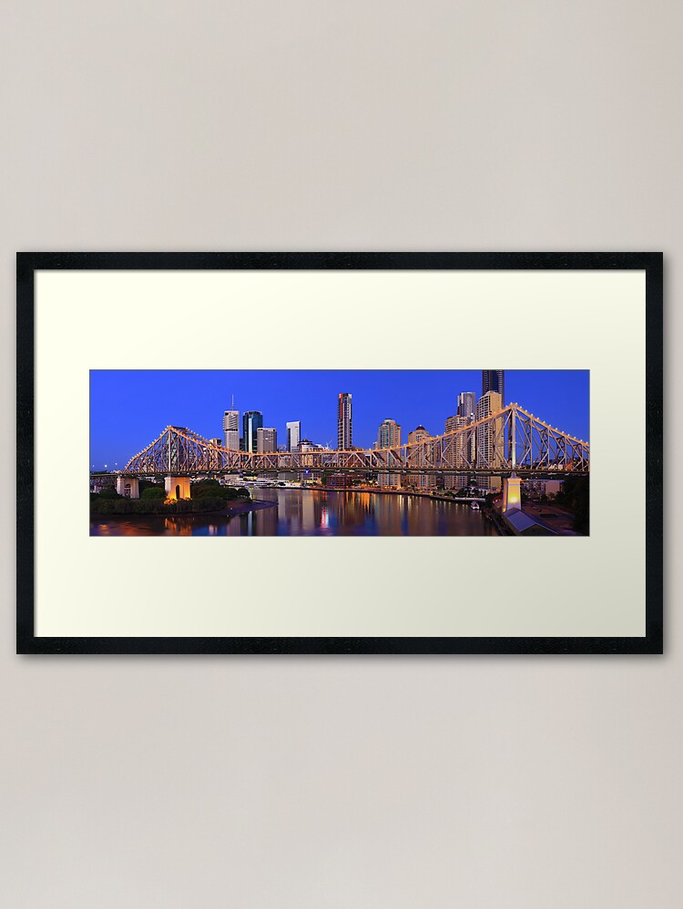 Alternate view of Story Bridge, Brisbane, Queensland, Australia Framed Art Print