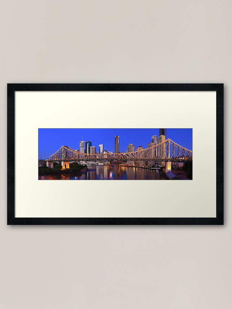Alternate view of Story Bridge, Brisbane, Queensland, Australia Framed Art Print