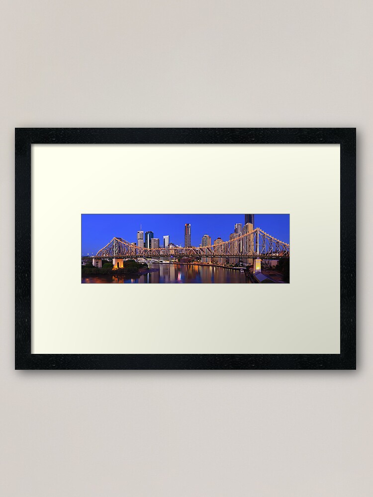 Alternate view of Story Bridge, Brisbane, Queensland, Australia Framed Art Print