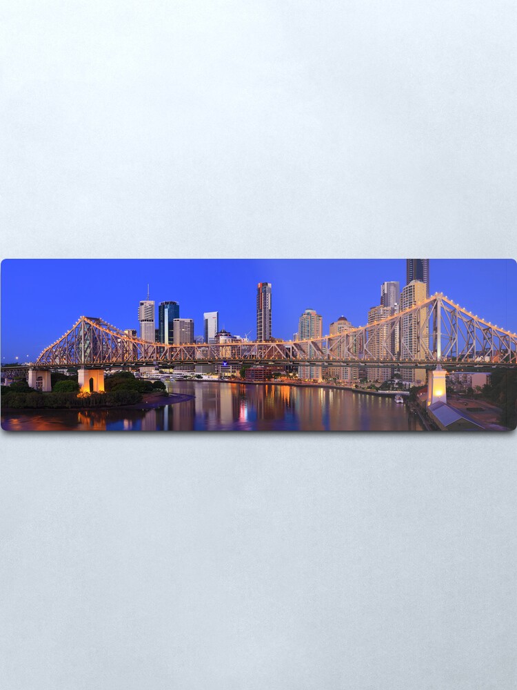 Alternate view of Story Bridge, Brisbane, Queensland, Australia Metal Print