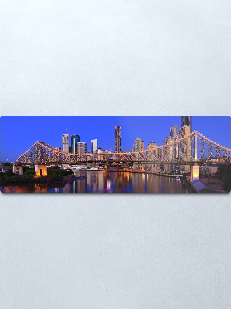 Alternate view of Story Bridge, Brisbane, Queensland, Australia Metal Print