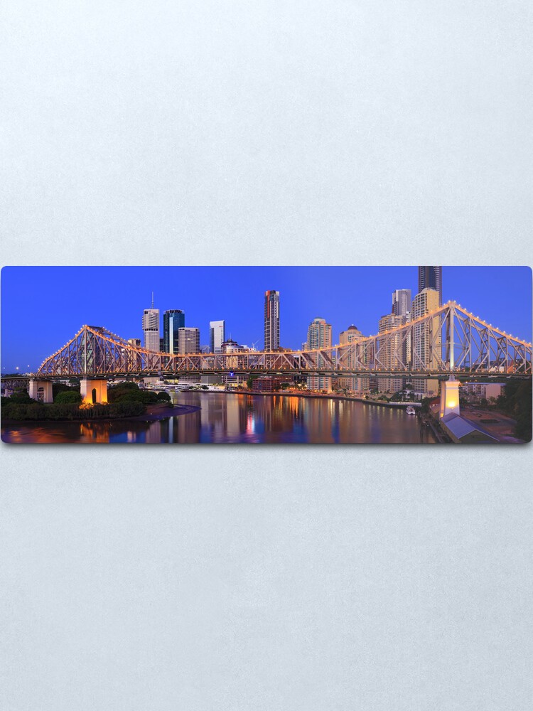 Alternate view of Story Bridge, Brisbane, Queensland, Australia Metal Print