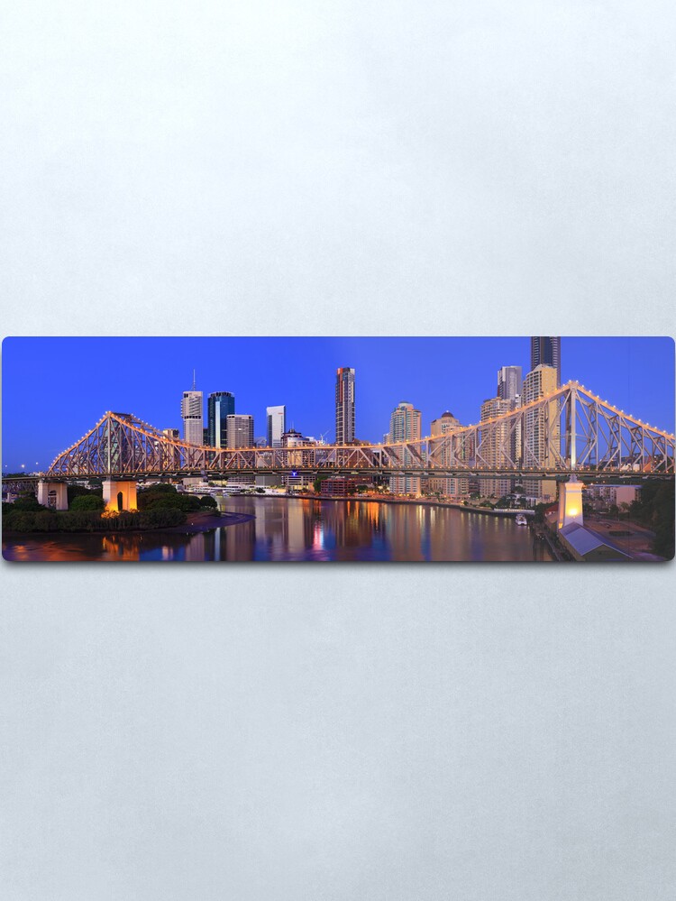 Alternate view of Story Bridge, Brisbane, Queensland, Australia Metal Print
