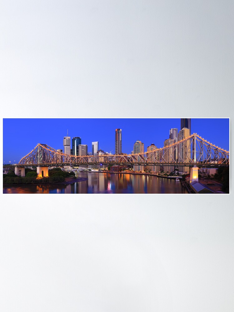 Alternate view of Story Bridge, Brisbane, Queensland, Australia Poster
