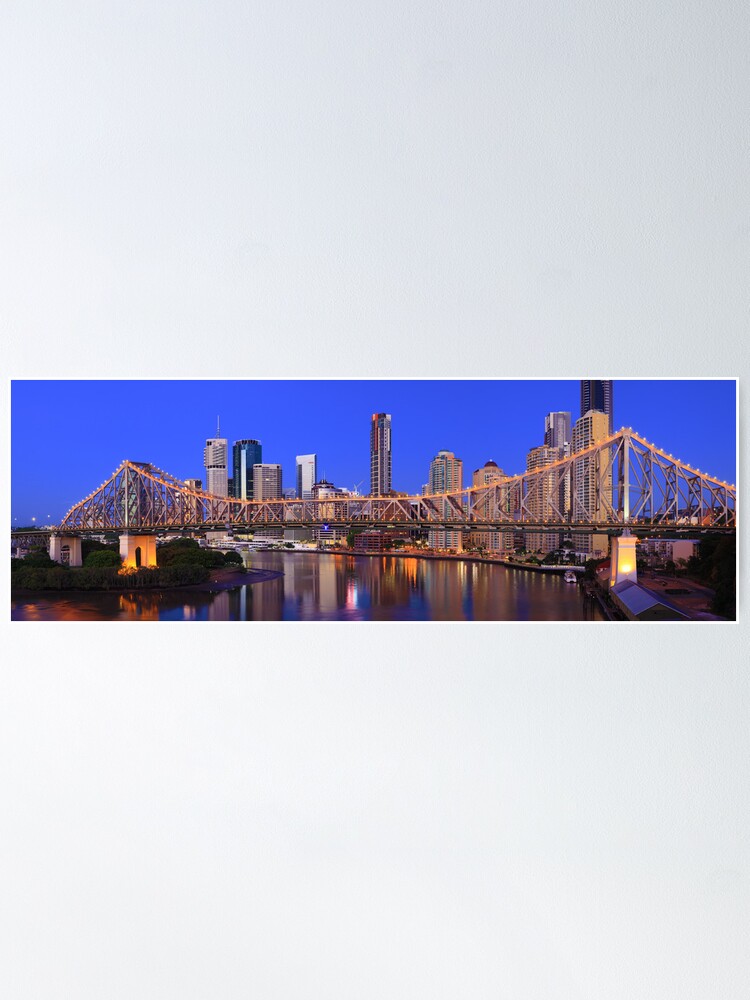 Alternate view of Story Bridge, Brisbane, Queensland, Australia Poster