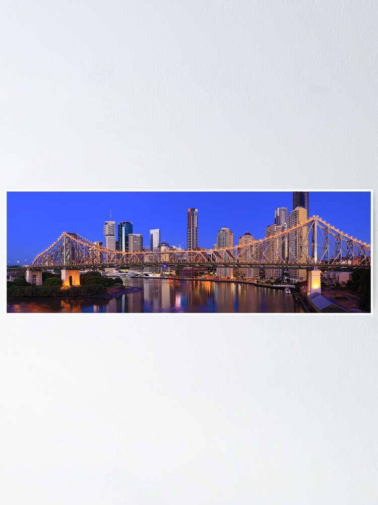 Alternate view of Story Bridge, Brisbane, Queensland, Australia Poster