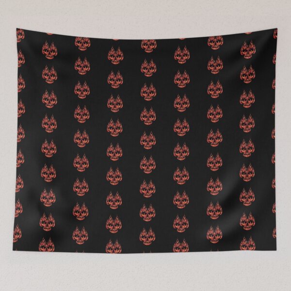 Item preview,  Skull of Flames red/orange designed and sold by RogerSDesigns.
