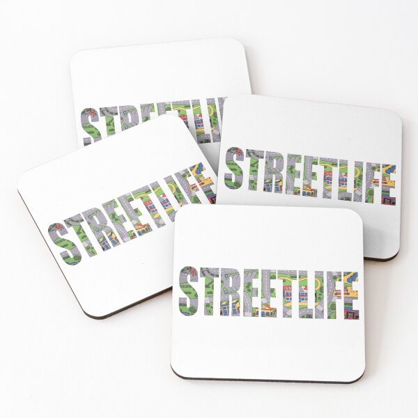 Item preview, streetlife retro roads playmat designed and sold by qlobba.