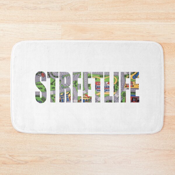 Item preview, streetlife retro roads playmat designed and sold by qlobba.