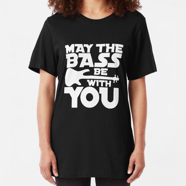 musicians and music lovers.This graphic is perfect for bassists Slim Fit T-Shirt