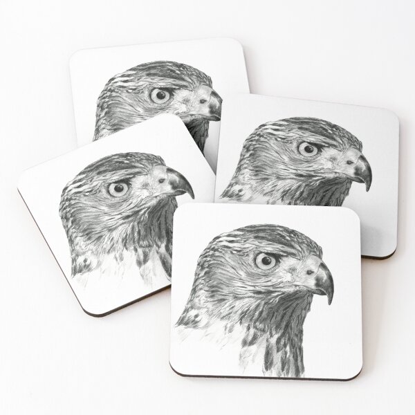 Item preview, Hawk portrait drawing designed and sold by SakalDesign.