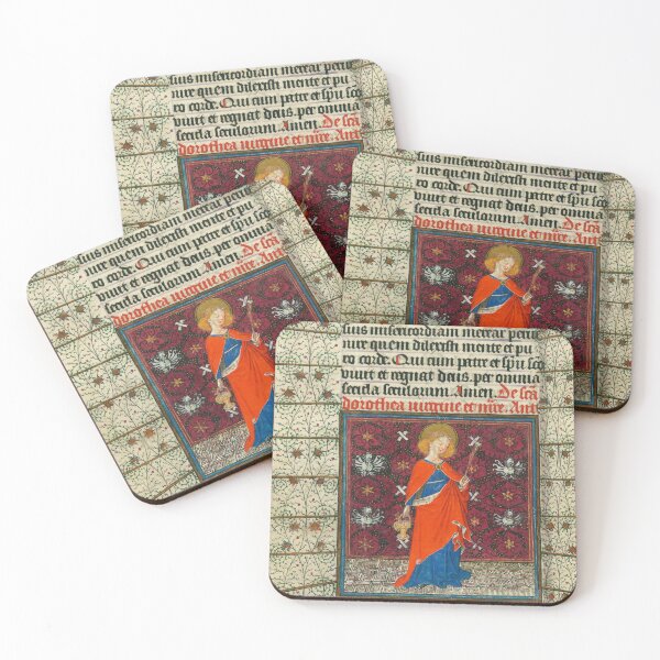 Item preview, Portrait of a female saint Medieval design designed and sold by Vintage Designs +.