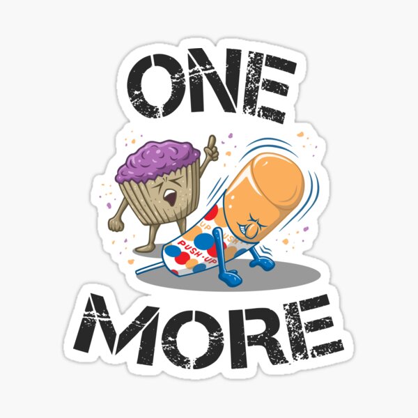Funny Workout Fitness Push Ups Motivational Sayings Graphic Sticker