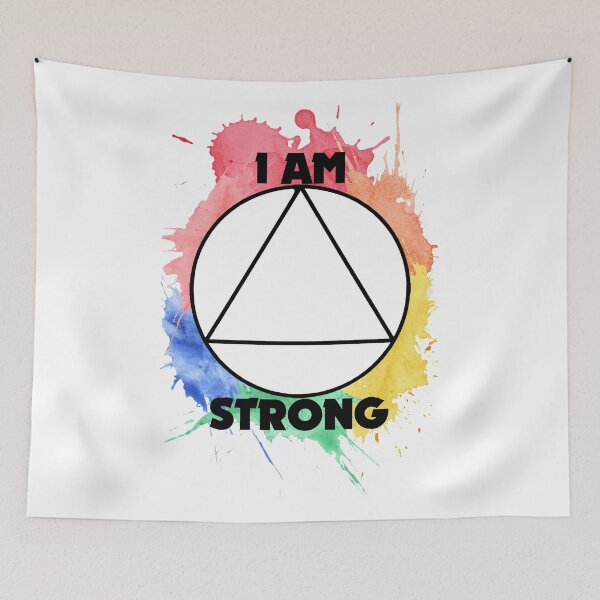 Item preview, I Am Strong - Watercolour Background designed and sold by Tiggs-designs.