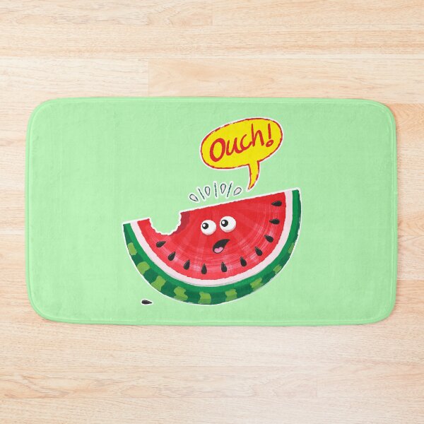 Item preview, Piece of watermelon expressing pain after a bite designed and sold by Zoo-co.