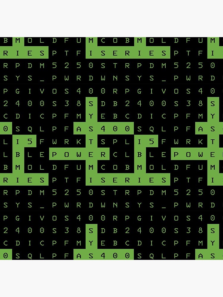 Chapa for Sale con la obra «Nombres de crucigrama de AS400» de