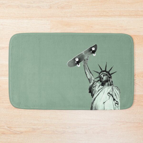 Item preview, Skateboard Statue of Liberty Skateboarding Freedom designed and sold by WibbleDesign.